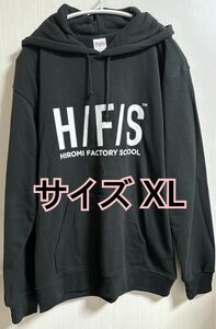 H/F/S ヒロミファクトリースクール パーカー【ブラック XL】レア 初期デザイン