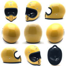 【即納】OCEAN BEETLE BEETLE MTX YELLOW L/オーシャンビートル黄イエロービンテージヘルメットbellベルmoto3モト3モトスター_画像3