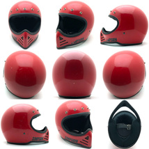 送料無料 SIMPSON M52 RED 56cm/シンプソン赤ビンテージヘルメットオフロードbellベルmoto3モト3moto4ｍ50m30m32m61m62m41モトクロスvmx70s_画像2