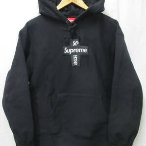1000円スタート シュプリーム Supreme Cross Box Logo Hooded Sweatshirt パーカー 黒Sの画像1