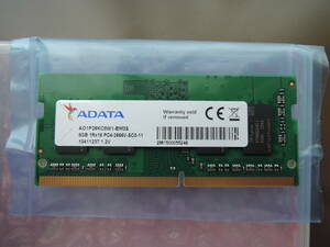 ● DDR4-2666 / 8GB ● ADATA 1Rx16 PC4-2666V-SC0-11 ● SK hynix chip 8GB ● 1個