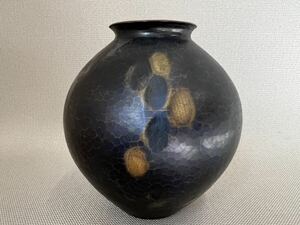 在銘 銅瓶 銅製 花入れ 花瓶 花器 華道具 骨董品 古美術 アンティーク