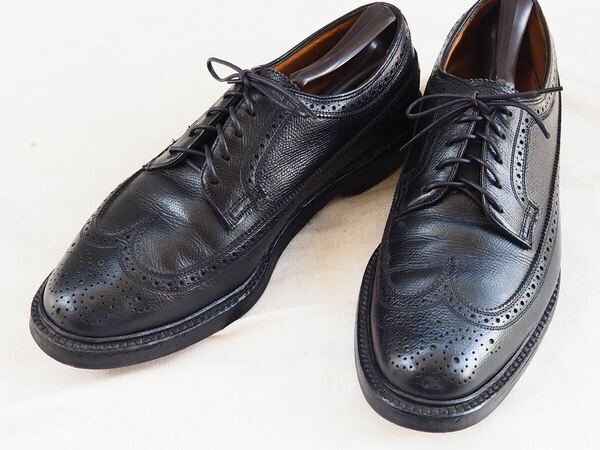 70s Florsheim Imperial Kenmoor 92604 フローシャイム インペリアル ブラック ウイングチップ ドレスシューズ