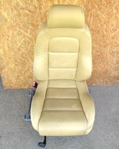 [Rmdup40696] Audi TT 8N series left front seat leather yellow group used good goods conform . approval (8NBVR/8NAUQ/8NBHEF/ coupe / passenger's seat / seat )