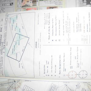 ③１９７２ RADIO NAVIGATION CHART 区分航空図 稚内ー名古屋 東京ー鹿児島 プロペラ機 ジェット機 空港の画像6