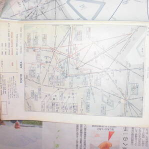 ③１９７２ RADIO NAVIGATION CHART 区分航空図 稚内ー名古屋 東京ー鹿児島 プロペラ機 ジェット機 空港の画像4