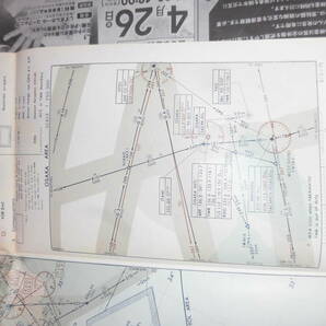 ③１９７２ RADIO NAVIGATION CHART 区分航空図 稚内ー名古屋 東京ー鹿児島 プロペラ機 ジェット機 空港の画像7