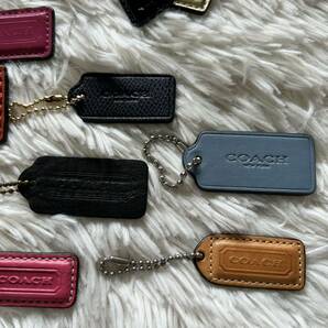 COACH コーチ バッグチャーム まとめ売り レザー タグ キーホルダー チャーム の画像4