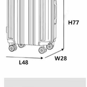 キャリーケース スーツケース キャリーバッグ TSAロック 付き軽量 大型軽量キャリーケース 機内持ち込み 不可 シルバー Lサイズ 旅行の画像6