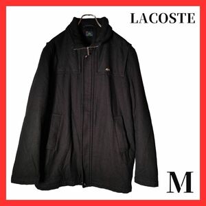 LACOSTE　ジャケット　ラコステ　古着　ハイネック　スタンドカラー　コート　メンズ　Mサイズ　ブラック
