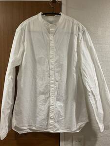 エディフィス　EDIFICE メンズ　シャツ白 長袖シャツ Made in Japan サイズ46ホワイト