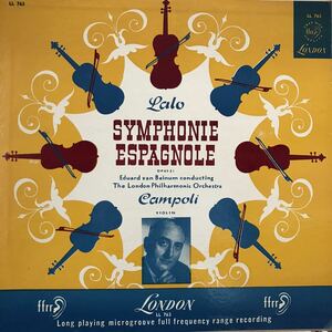 LONDON名匠アルフレード・カンポーリの歴史的名盤ラロ：スペイン交響曲・極美盤