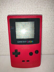 起動確認済み　ゲームボーイカラー　レッド　赤　ジャンク　任天堂　GAMEBOY