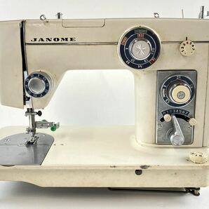 【HM1186】 ジャンク品 JANOME ジャノメ MODELE801 ミシン ハンドクラフト ハンドメイド 手芸 手工芸 裁縫 フットペダル付き アンティーク の画像1