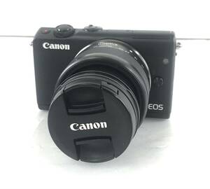 【SI1360】通電OK CANON キャノン EOS M100 デジタルカメラ CANON ZOOM LENS EF-M 15-45㎜ 1:3.5-6.3 IS STM φ49㎜ レンズ 付属品付き