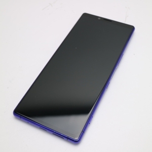 超美品 802SO Xperia 1 パープル スマホ 本体 白ロム 中古 あすつく 土日祝発送OK SIMロック解除済み