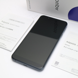 新品同様 SHV48 AQUOS sense3 basic ブラック スマホ 白ロム 中古 あすつく 土日祝発送OK