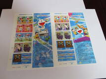 記念切手科学技術＆アニメーションドラえもん第6集2004年80円×10枚　2シート　ドラえもんグリーティング切手80円×5枚1シート_画像1