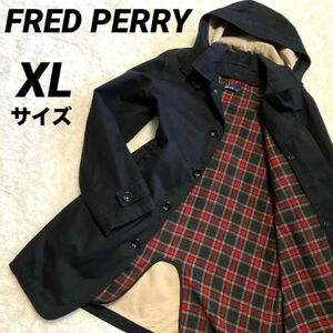 値下げ【希少XL】FRED PERRY 4wayモッズコート　チェックライナー付き