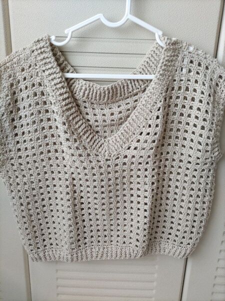 ハンドメイド ベスト コットン糸