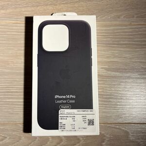【新品未使用・未開封】MagSafe対応iPhone 14 Proレザーケース ミッドナイト Apple アップル純正品 MPPG3FE/A