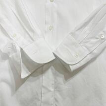 303 Maker's Shirt 鎌倉 メーカーズシャツ カマクラ SUPIMA 長袖 ワイシャツ SLIM FIT 日本製 ビジネス オフィス 無地 ホワイト 白 40423X_画像5