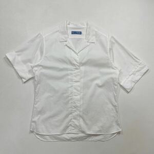 281 Maker's Shirt 鎌倉 メーカーズシャツ カマクラ オープンカラー シャツ サイズ9 比翼 開襟 薄地 日本製 春夏 ホワイト 白 40426V