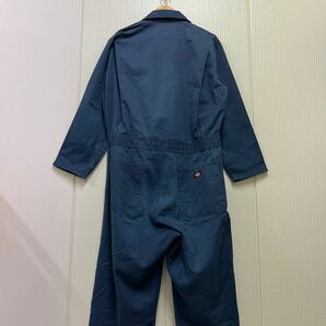 278 Dickies ディッキーズ つなぎ 作業服 整備服 ジャンプスーツ メカニックスーツ オールインワン ロゴワッペン ワーク 作業着 紺 40408Aの画像3