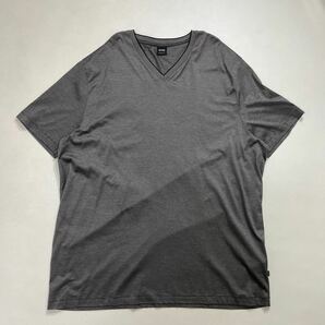 62 BOSS HUGO BOSS ヒューゴ ボス REGULAR FIT ストレッチ Vネック 半袖 Tシャツ 大きいサイズXXXL メンズ 40412M の画像1