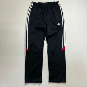 71 adidas アディダス トラックパンツ ジャージ サイズL イージーパンツ ロゴプリント ウエストゴム スポーツ トレーニング 黒 40417G