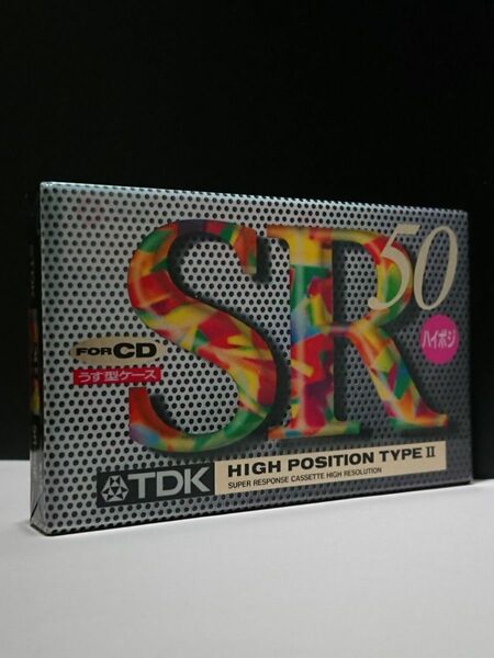 【SEALED 未開封】TDK SR50分 SR-50F ハイポジ カセットテープ Type2 CASSETTE TAPE■TDK