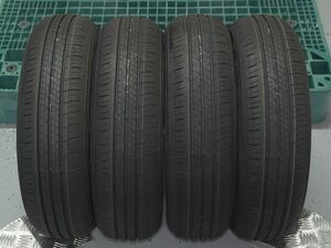 極上 美品 納車前外し ダンロップ エナセーブ EC300+ 155/65R14 4本【新車外し 2023年製 DUNLOP ENASAVE バリ山 バリ溝 タント N-BOX】