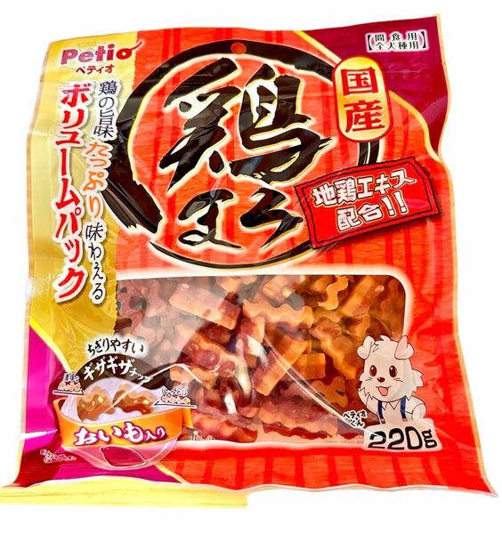 鶏まろ ギザギザチップ おいも入り 220g