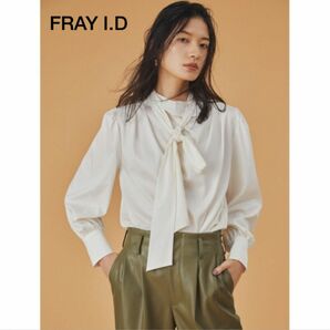 FRAY I.D ボウタイサテンブラウス ブラウス ホワイト フレイアイディー サテン レディース ボウタイ clane クラネ