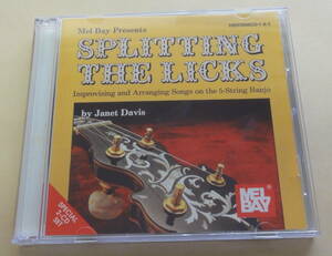 Mel Bay Presents SPLITTING THE LICKS Improvising Arranging Songs 5-Strings Banjo Janet Davis 2CD 5弦バンジョーの即興演奏と編曲