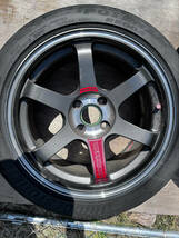 VOLK RACING TE37 SONIC SL 4−100 16x8J 34 BS POTENZA ポテンザアドレナリン 195/50R16 4本セット NDロードスターで使用 RAYSナット付_画像5