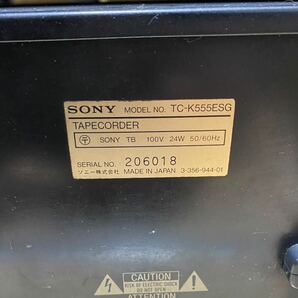 SONY TC-K555ESG カセットデッキ ジャンク オーディオ機器 ソニーの画像3
