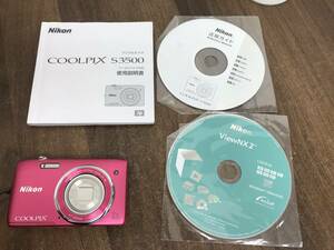 Y72 ジャンク品 NIKON ニコン 動作未確認 COOLPIX S3500 コンパクトカメラ デジタルカメラ デジカメ ピンク 