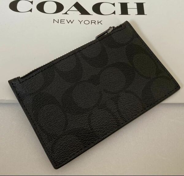 【送料無料】新品◆コーチ COACH◆C4281 財布 シグネチャー柄 小銭入れ コインケース キーケース メンズ 1