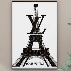 G044 アートポスター インテリア モノクロ ルイヴィトン VUITTON