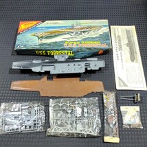 ニチモ 1/750 U.S.S. CVA 59 フォレスタル モーターライズ 航空母艦 フジミ 1/700 翔鶴 難アリキット2点セット_画像6