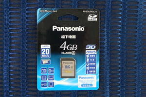 パナソニック SDHCカード ４GB 未使用 中古