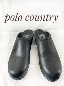  супер редкий с коробкой Vintage VINTAGE Ralph Lauren сабо черный туфли без застежки POLO COUNTRY Ralph Lauren Polo Country б/у одежда 90s