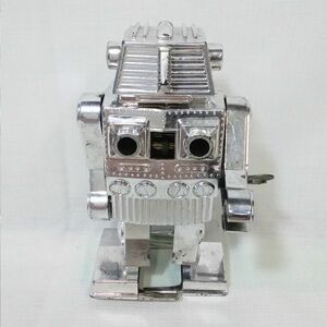 04571 【中古】 トープレのゼンマイ ミサイル ロボット 本体のみ ミサイル欠品 東京プレイシング商会 TPS MISSILE ROBOT