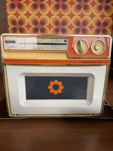 昭和 レトロ ポップ Sanyo サンヨー 電子レンジ オレンジ カワイイ ヴィンテージ retro pop vintage スペースエイジ Space Age