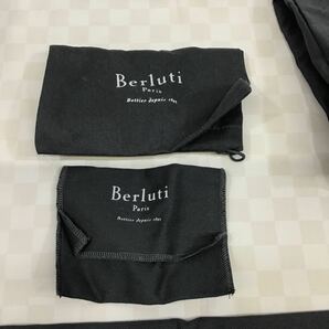 （宝）【同梱可】Berluti ベルルッティ マルチケース レターケース ポーチ レザー グリーン 箱付き 保存袋おまとめの画像9