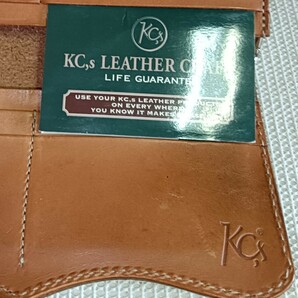 KC,s ケイシイズ サドルレザー ライダースウォレット バイカーズウォレット 長財布 ロングウォレット コンチョ 本革の画像9