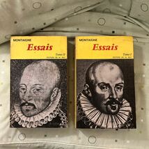 Essais 2 tomes Montaigne Gamier エセーモンテーニュ　中古書籍　2冊　フランス語　洋書 _画像1