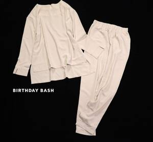 バースデーバッシュ BIRTHDAY BASH 大人可愛い ジョーゼット セットアップ ブラウス パンツ S