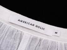 AMERICAN HOLIC アメリカンホリック 洗える コットン 綿 デザインプルオーバーブラウス スキッパー楊柳チュニック_画像7